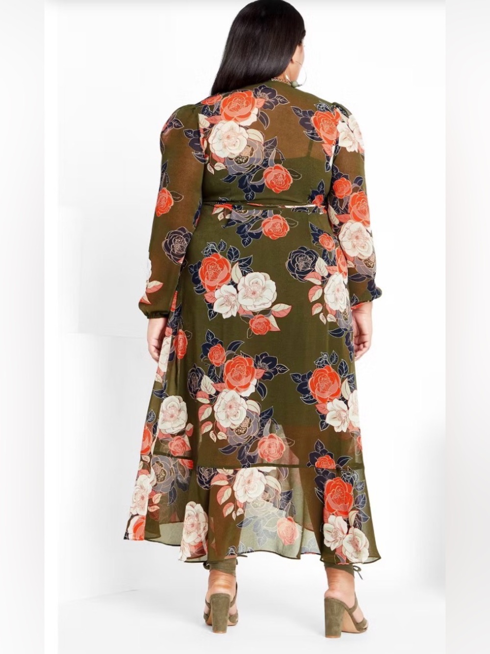 CITY CHIC | Sadie Maxi Dress - military - Picture 2 of 8